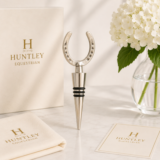 Huntley Equestrian Horse Shoe shaped Bottle Stopper