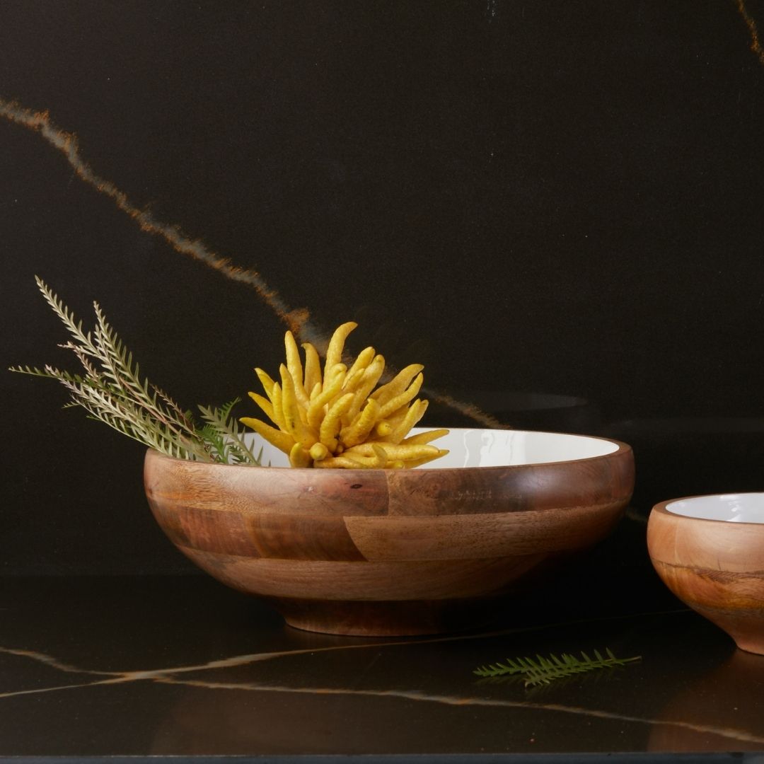 Madras Curva Footed Bowl, Large