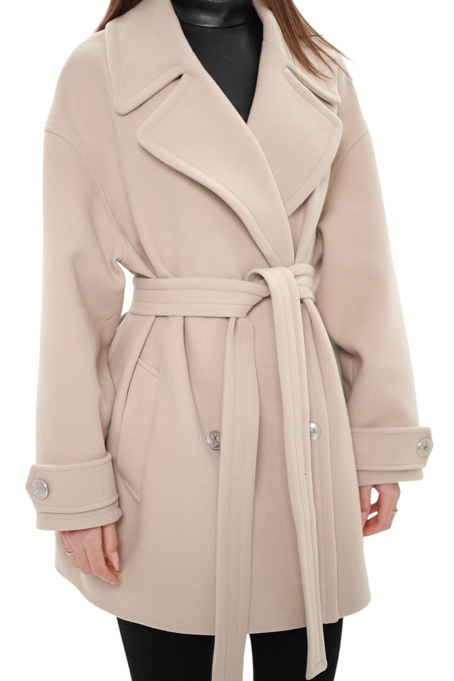 Kyoto Midi Cashmere Wool Blend Coat