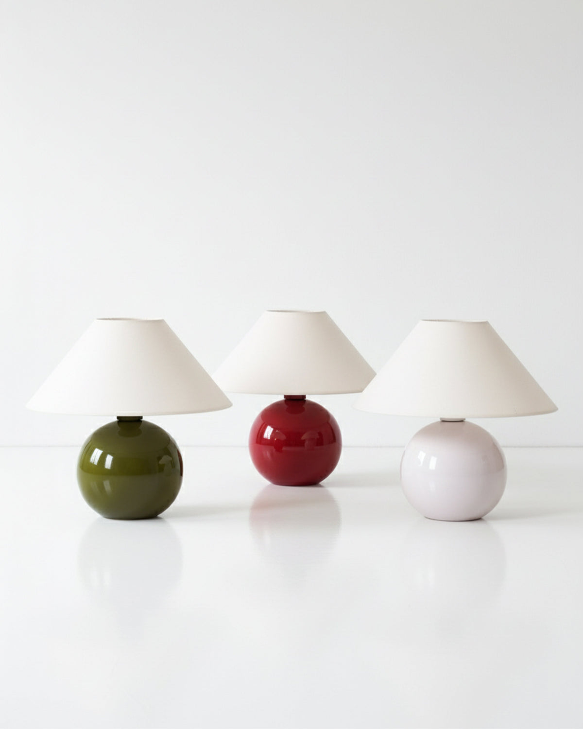 Fiona Glazed Ceramic Table Lamp with Cotton Empire Shade | Bay & Bridle