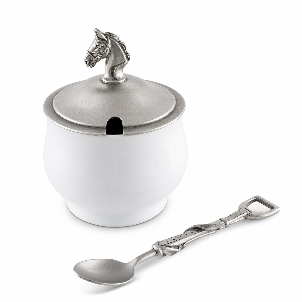 The Ashbourne Equestrian Sugar Bowl & Spoon
