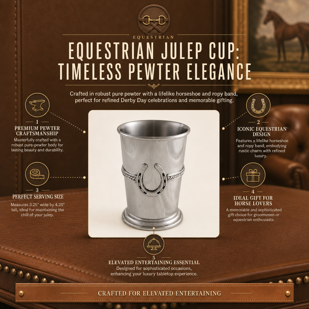 The Ashbourne Equestrian Pewter Mint Julep Cup
