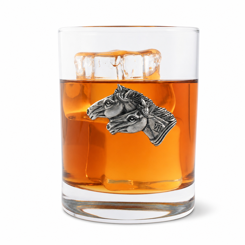The Ashbourne Running Horse Double Old Fashioned Glass