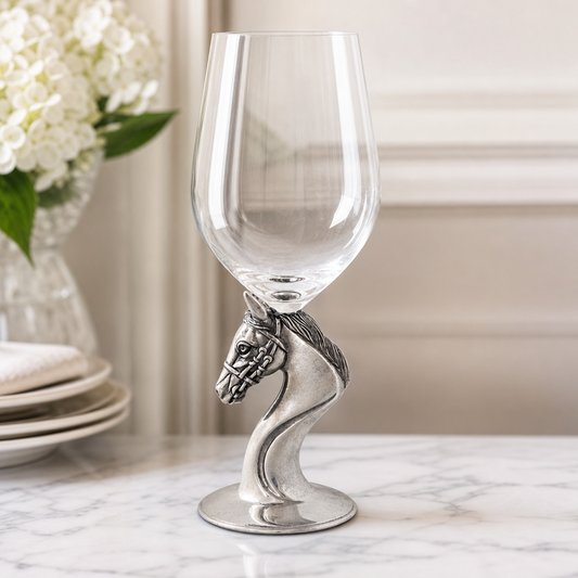 Ashbourne Thoroughbred Pewter Stemmed Wine Glass
