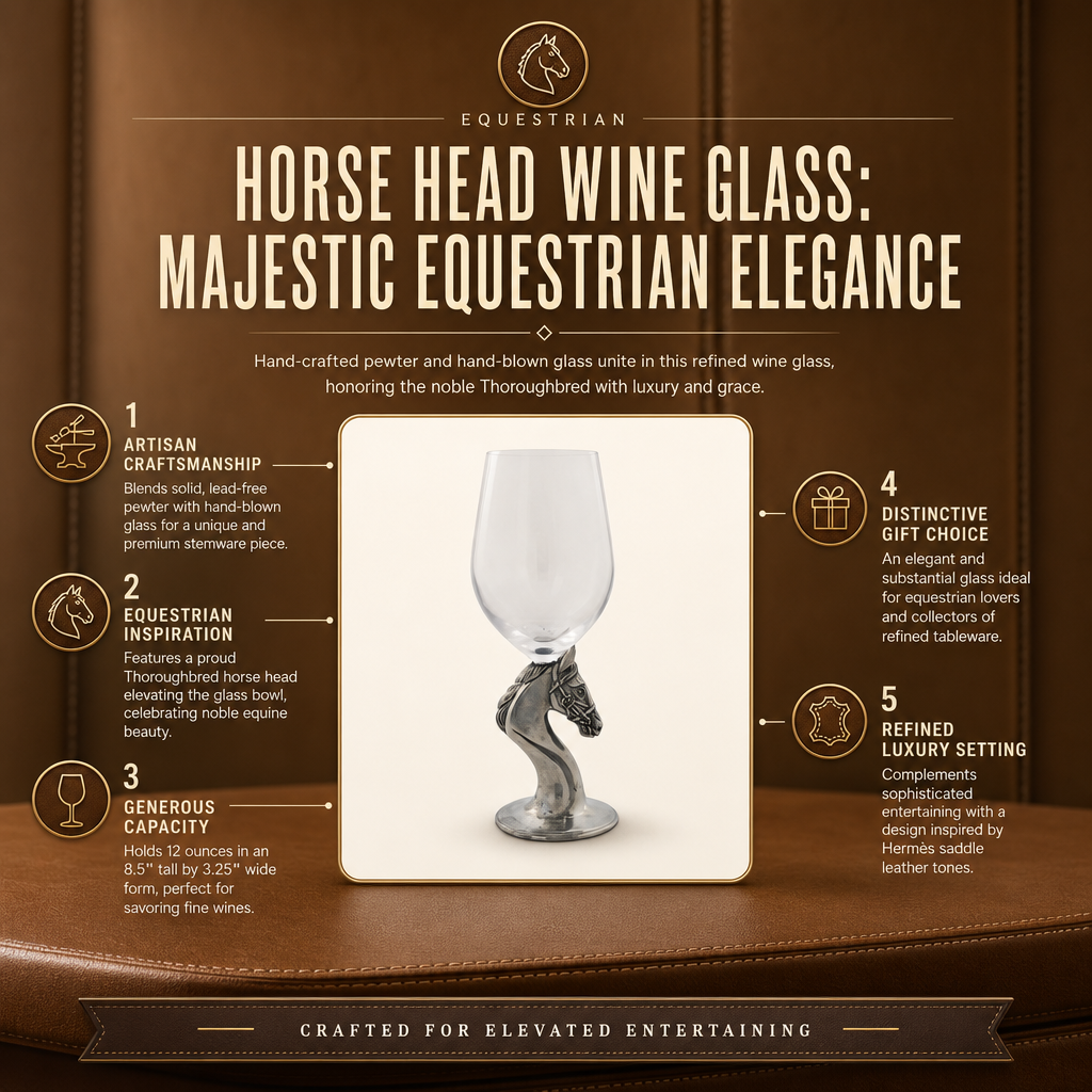 Ashbourne Thoroughbred Pewter Stemmed Wine Glass