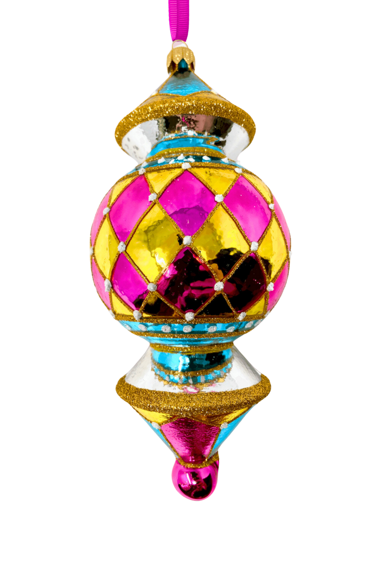Honolulu Reflector Glass Ornament