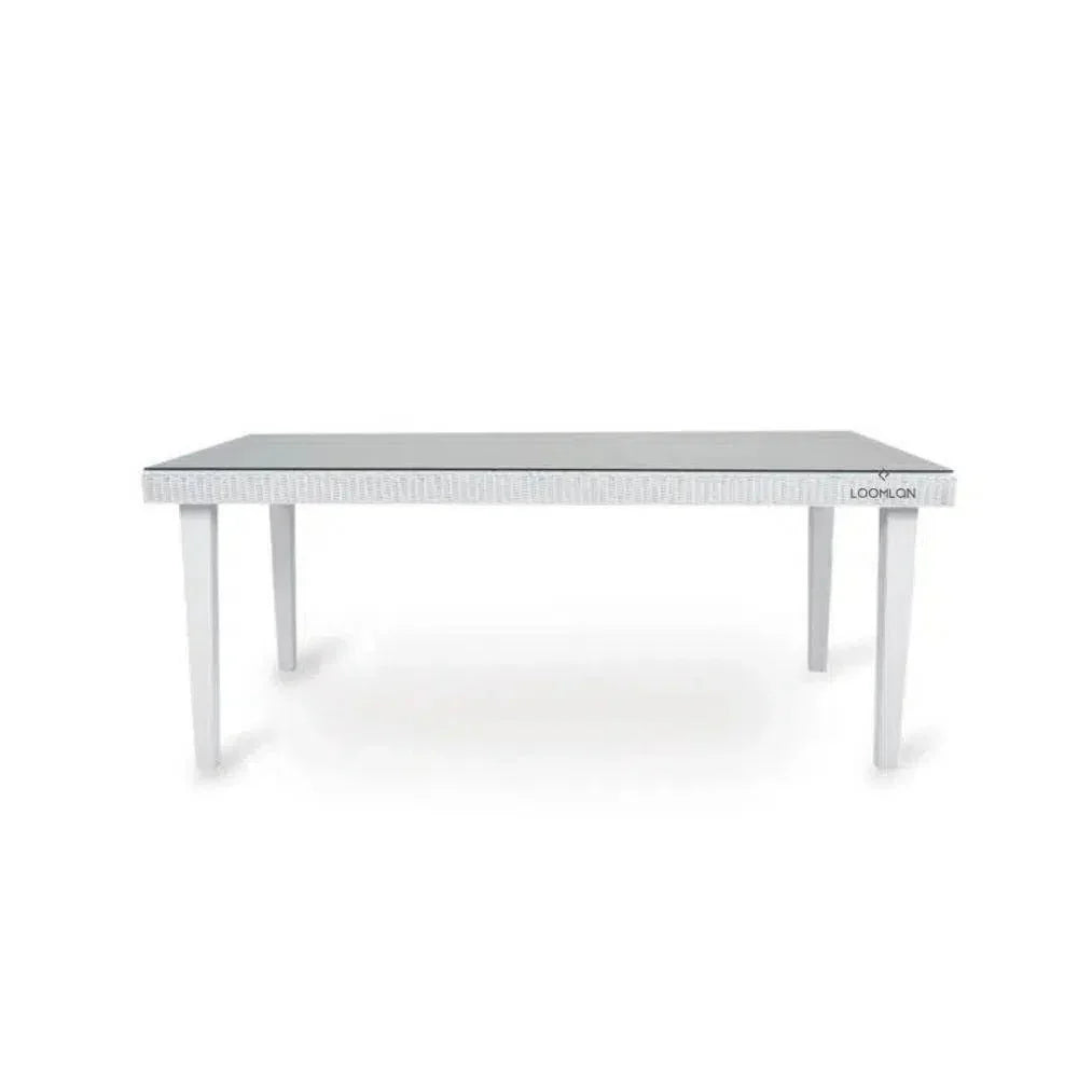Hamptons Wicker Rectangular Outdoor Dining Table