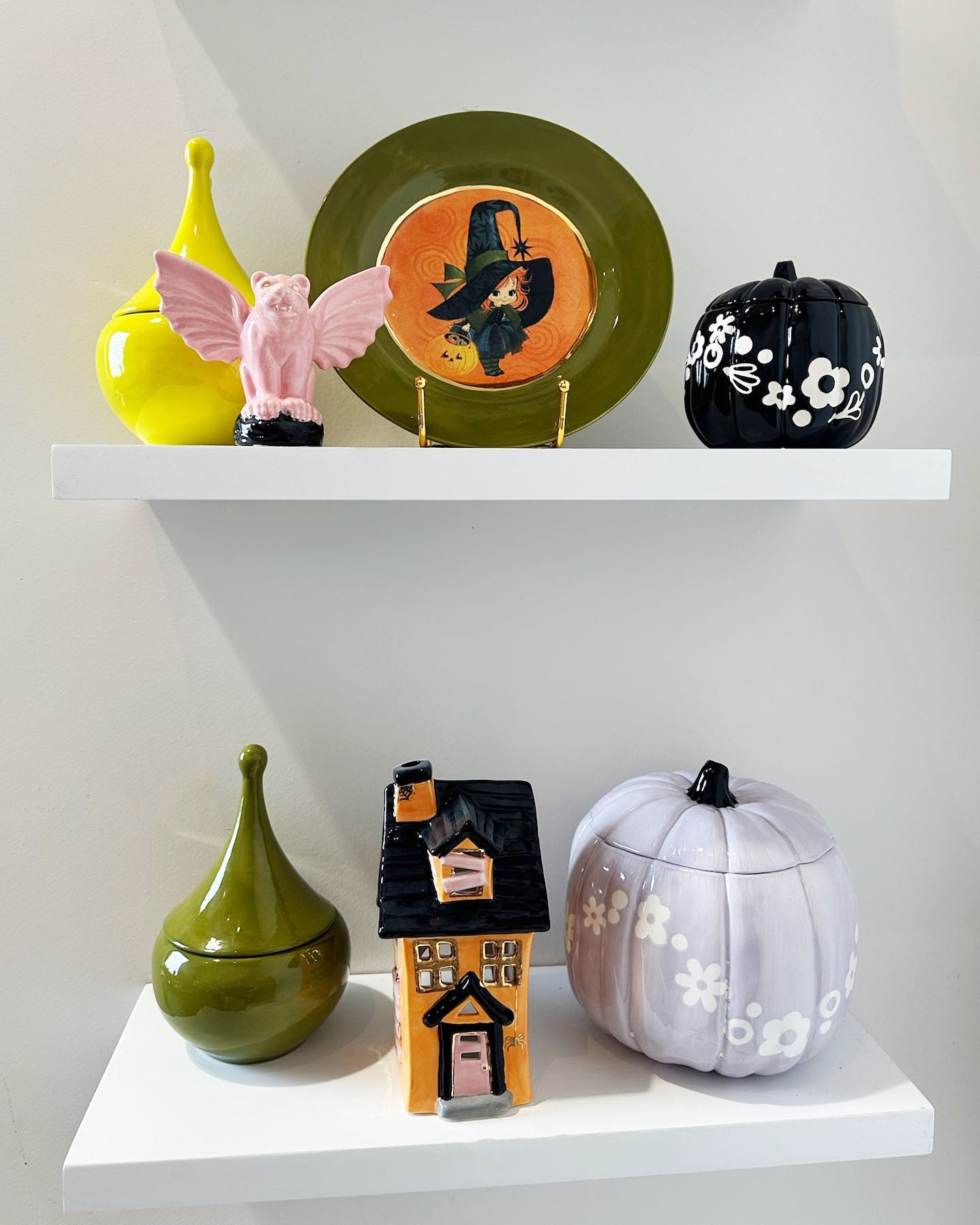 Teardrop Jars in Martini Green