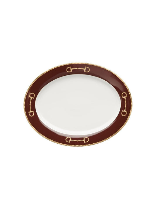 The Cheval Chestnut Horse Bit Serving Platter