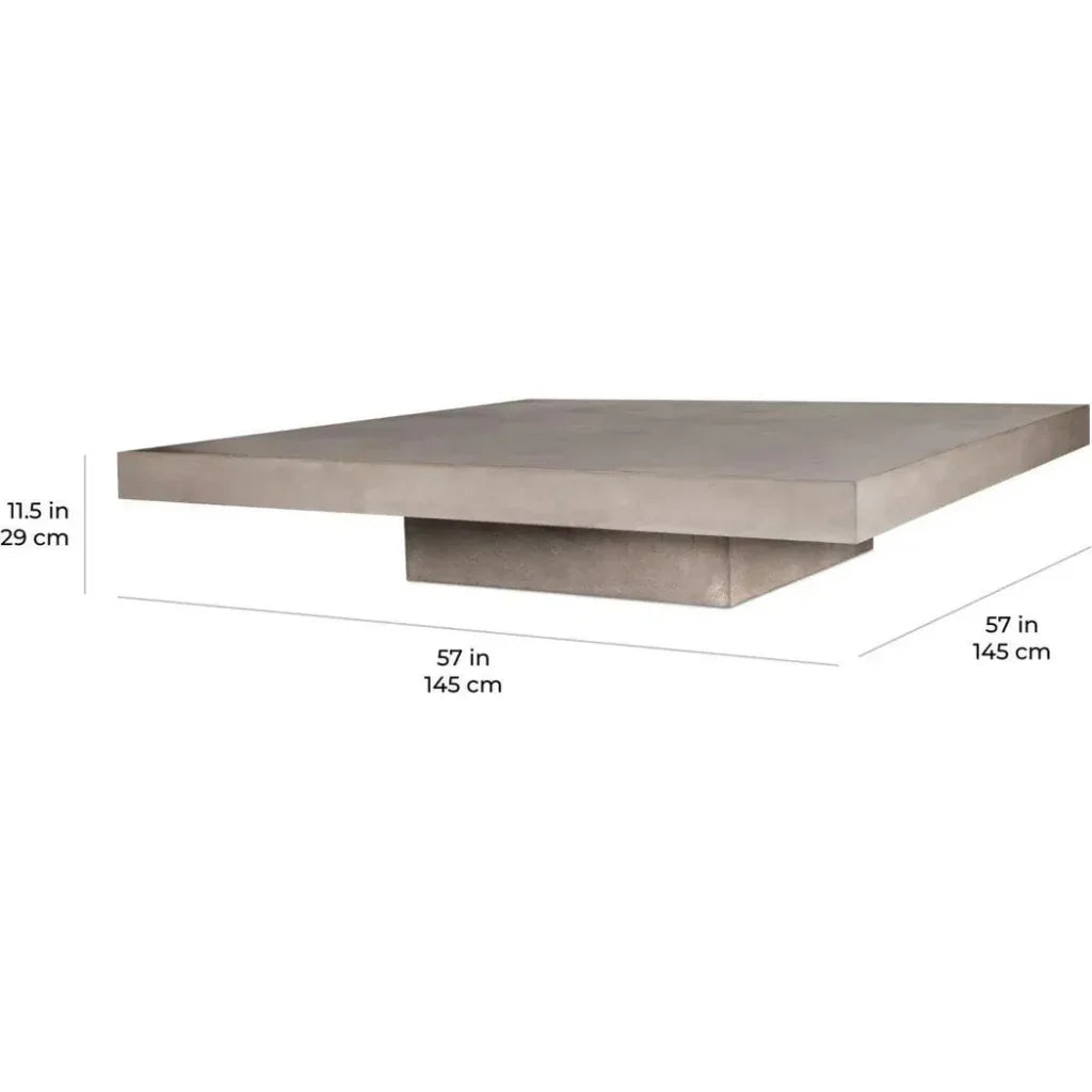 Lima Coffee Table - Ebony White Outdoor Coffee Table