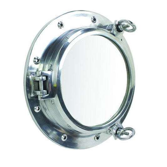 Deep Frame Solid Brass Porthole Mirror – 16"