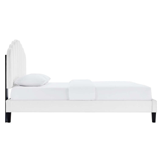 Daisy Performance Velvet Twin Platform Bed by Modway