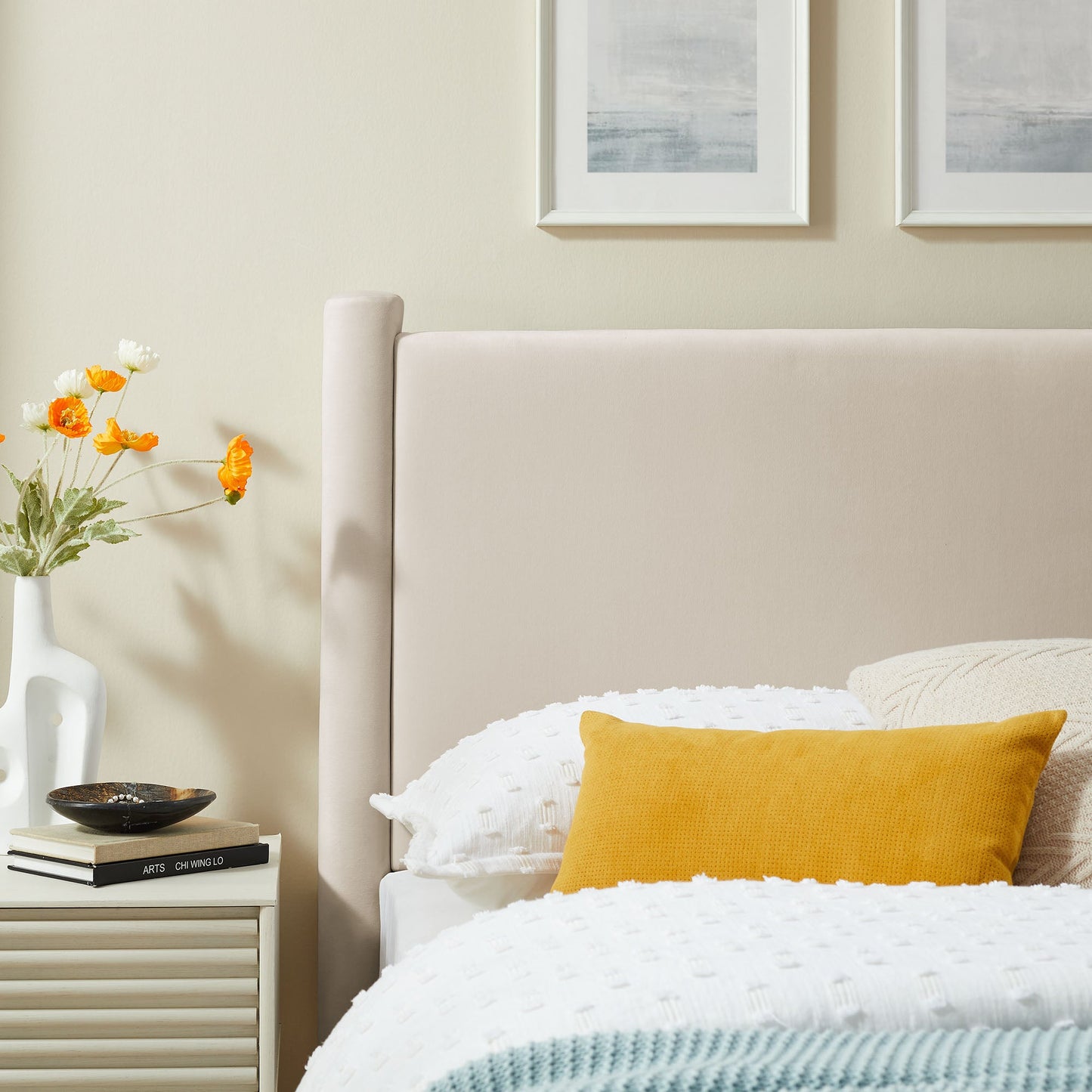Rael Performance Velvet Twin Headboard by Modway