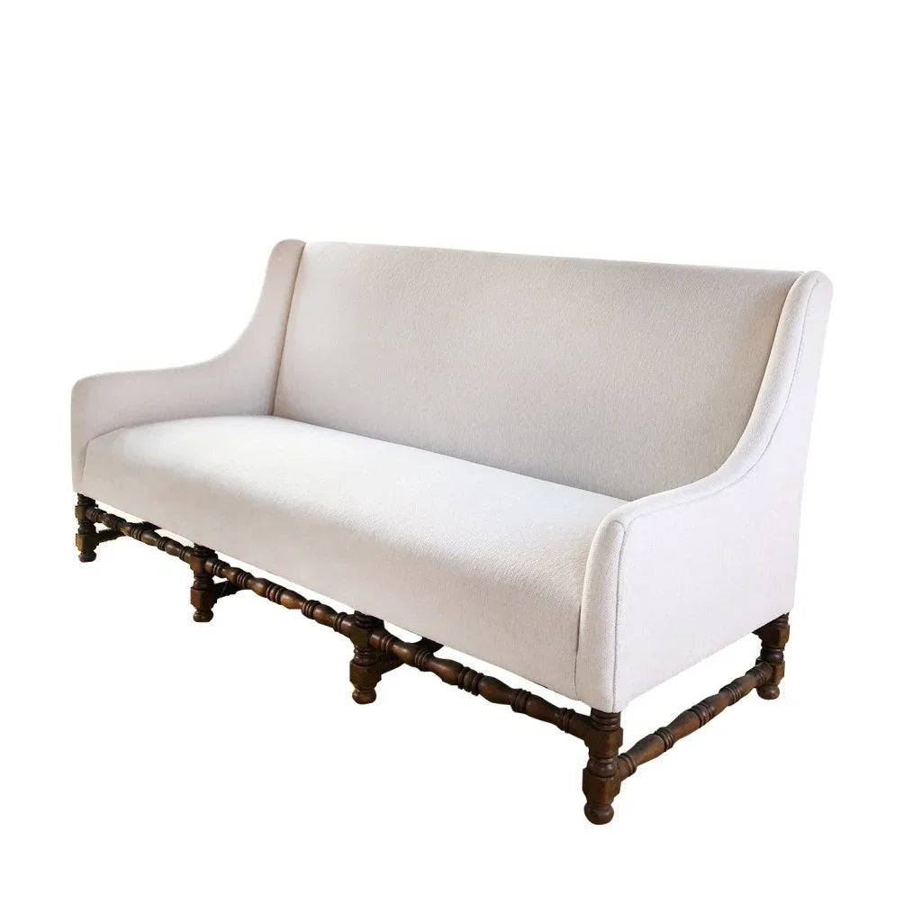 Mission White Performance Fabric Sofa