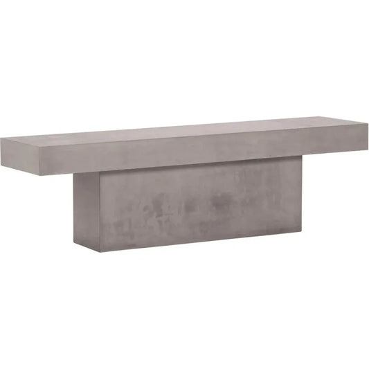 The Perpetual Slate Gray Handmade Luxury Outdoor T-Bench
