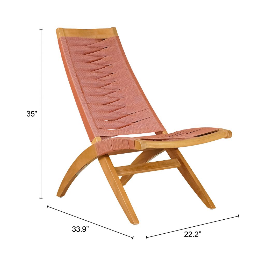 Rova Solid Wooden Rattan Frame Weaved Outdoor Luxury Lounge Chair