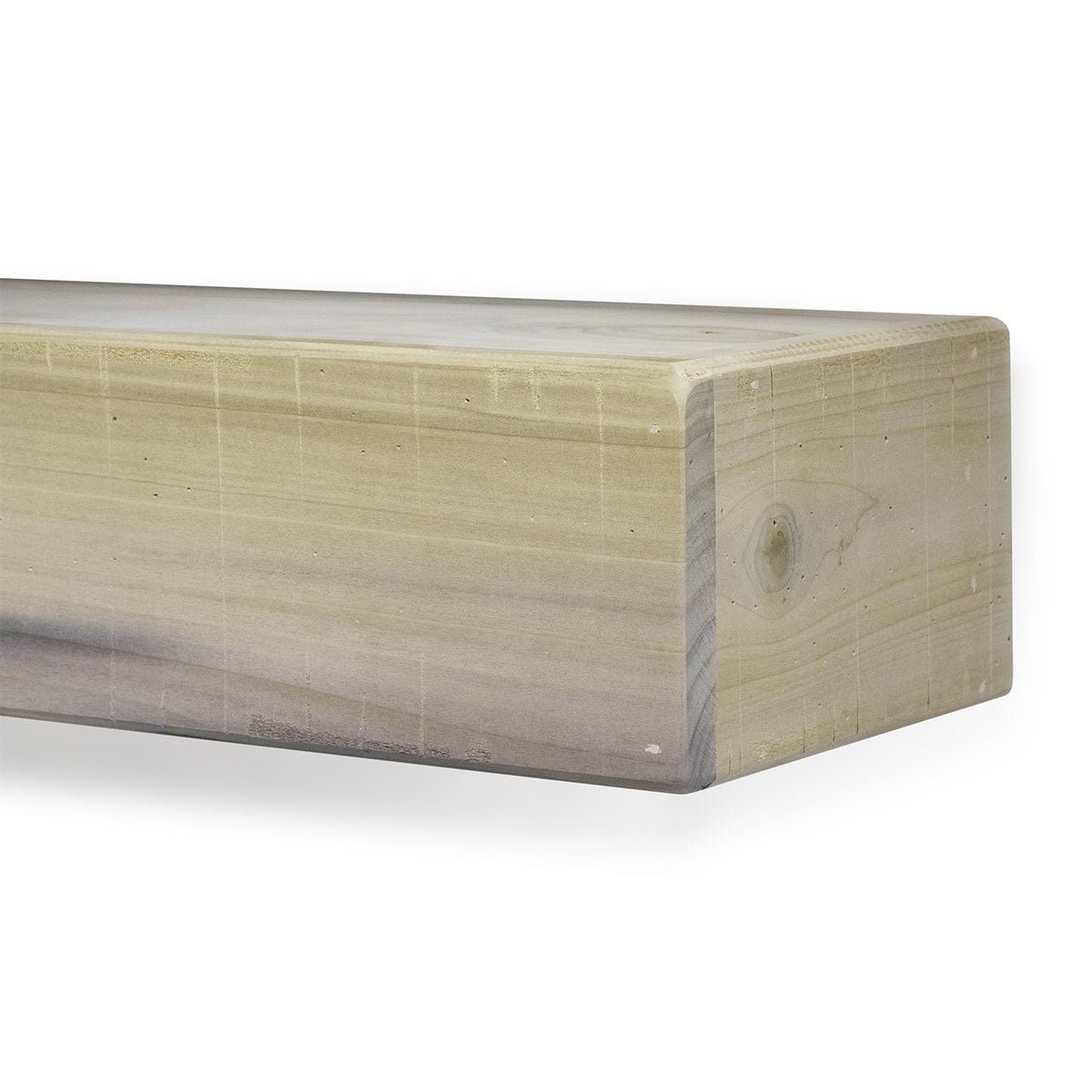 Rustic Poplar Reclaimed Natural Wood Fireplace Mantel Shelf