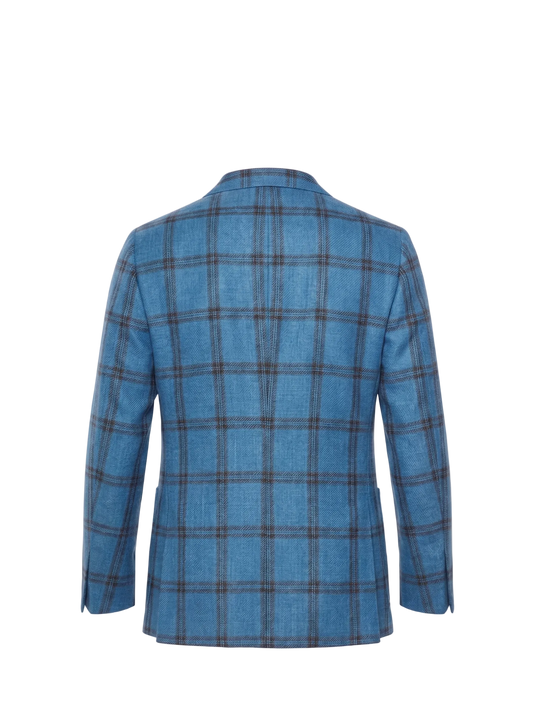 Sartorio Double Windowpane Wool Sport Jacket