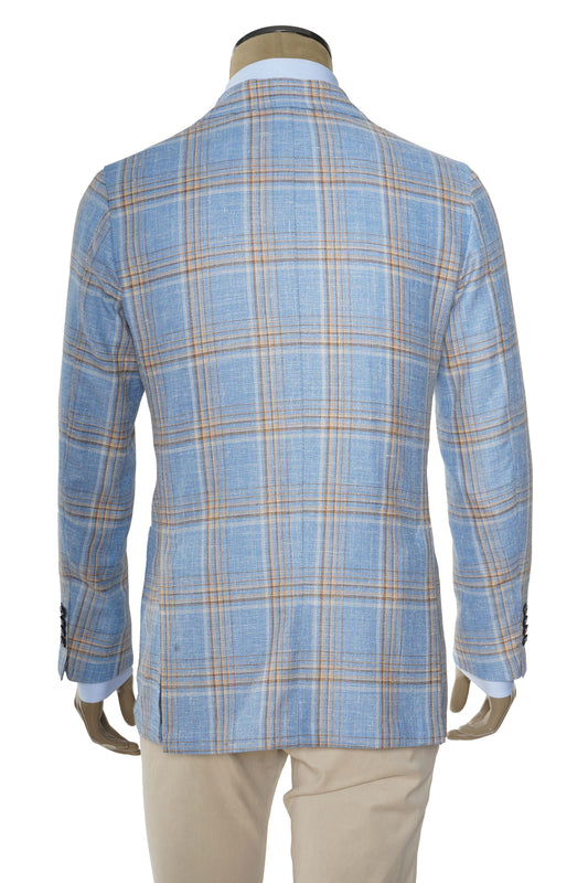Sartorio Glen Plaid Wool-Silk Sport Jacket