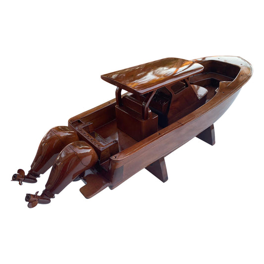 Scout 300 LFT boat Mahogany Wood Desktop Model