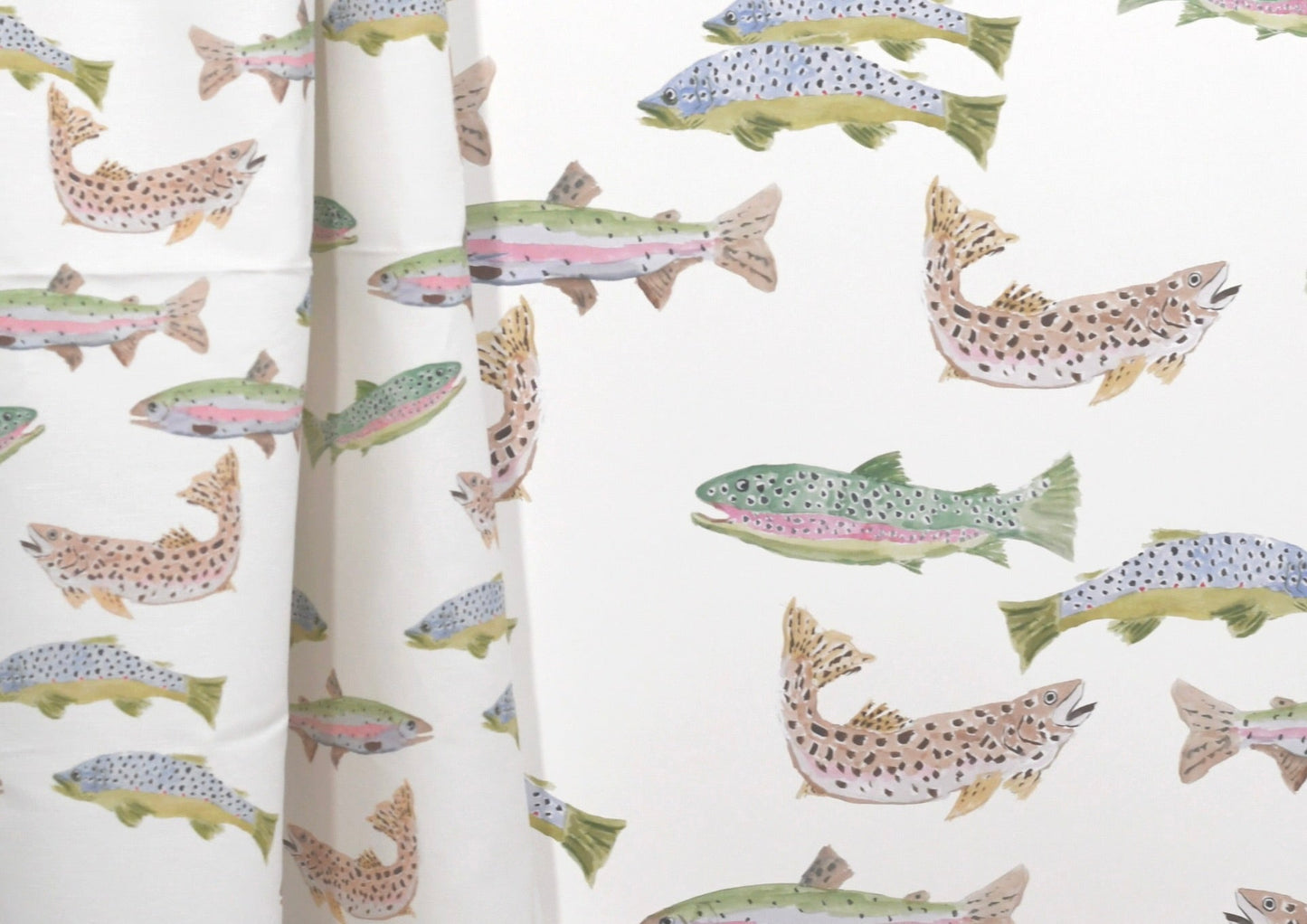 Tight Lines in Cream- Fabric