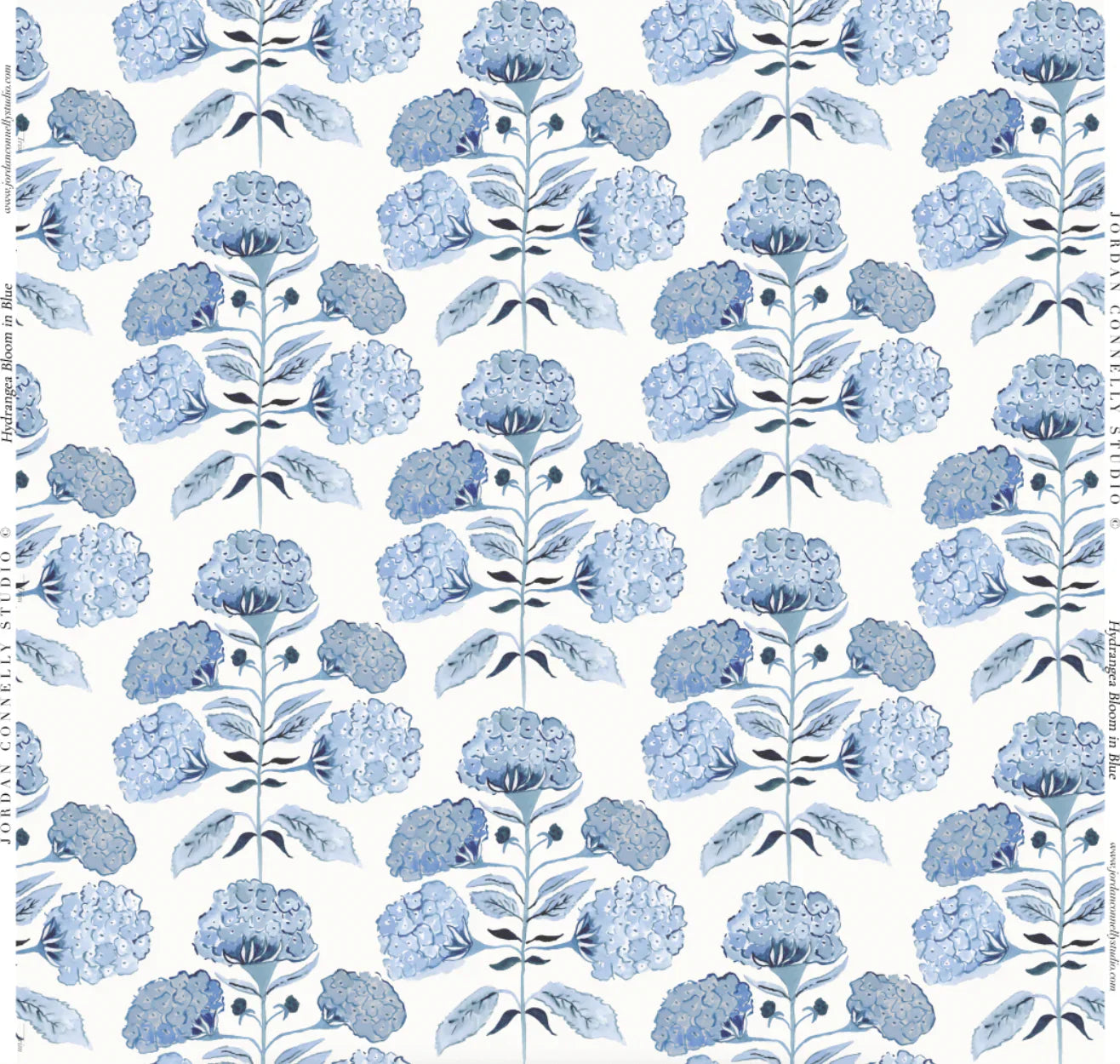 Hydrangea Bloom in Blue- Fabric