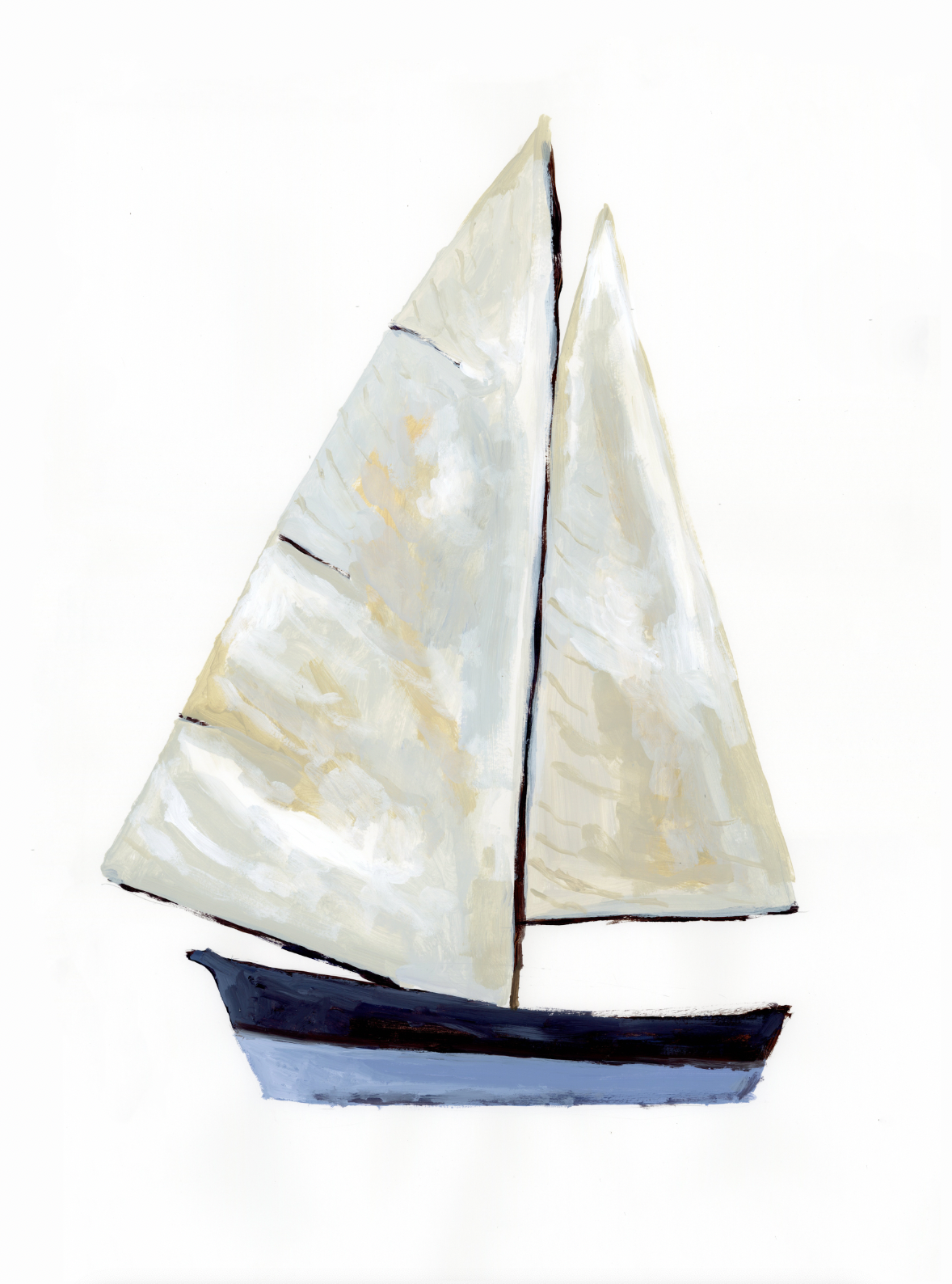 Blue Sailboat PRINT