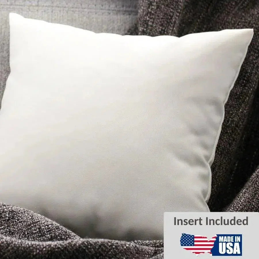 Ticking Farmhouse Stripes White Large Throw Pillow
