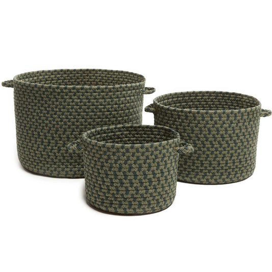 Twin River Braided Handmade Basket 3PC