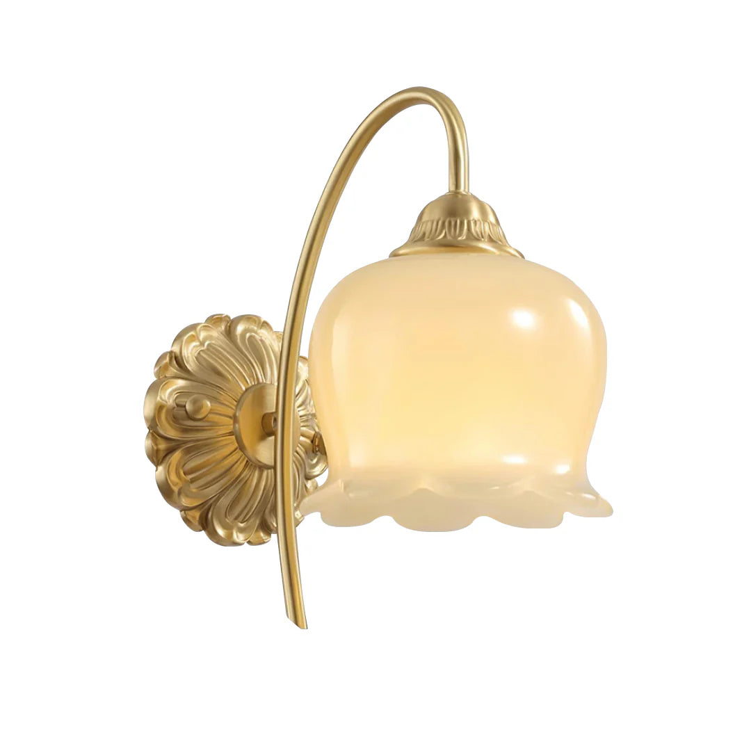 Valley Flower Brass Wall Lamp