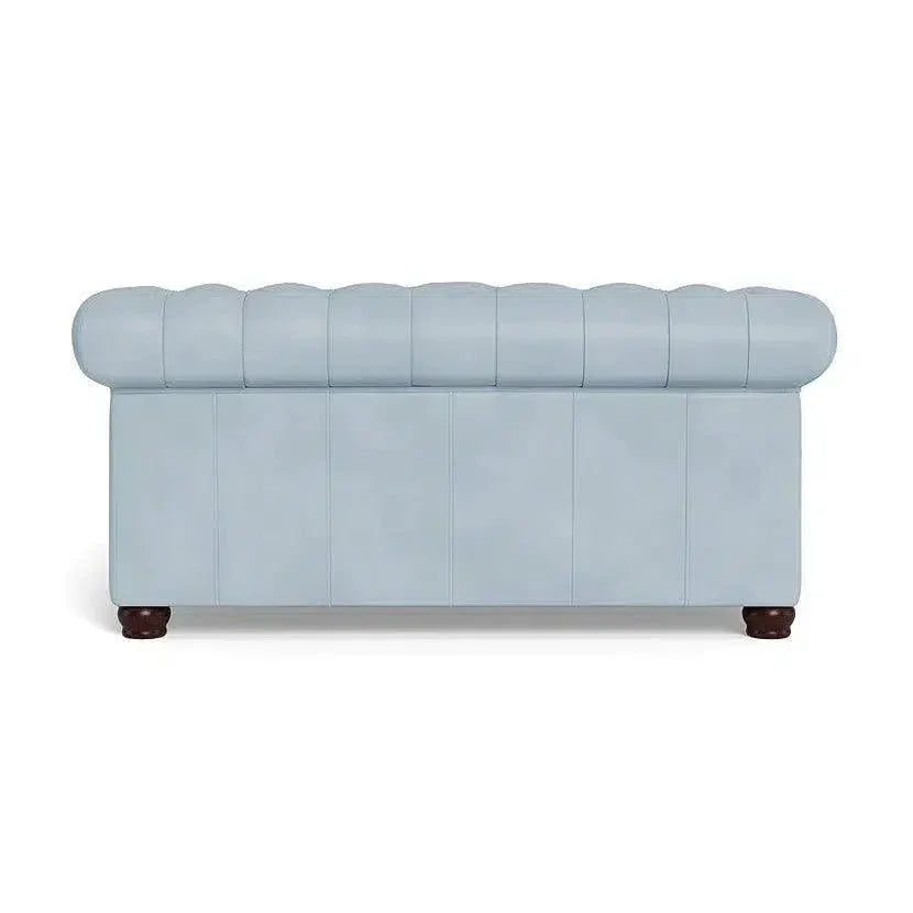 Victoria Leather Chesterfield Loveseat