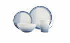 Vikko Classic Porcelain Dinnerware Set — Island Blue, Service for Four