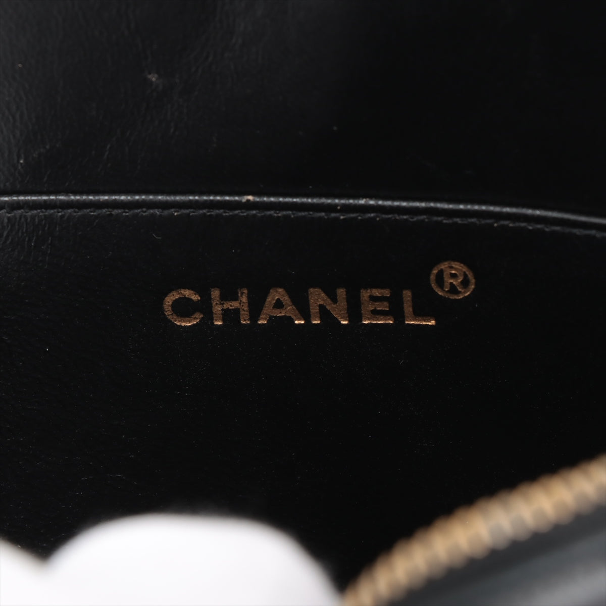 Chanel Matelasse Canvas & Leather Chain Shoulder Bag Black x Beige Gold Metal Fittings 1 Series #2509