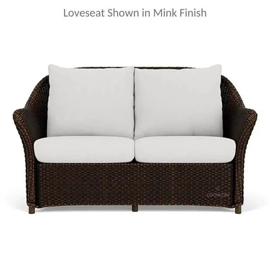 Weekend Retreat Wicker Loveseat with Rocker Set 3PC