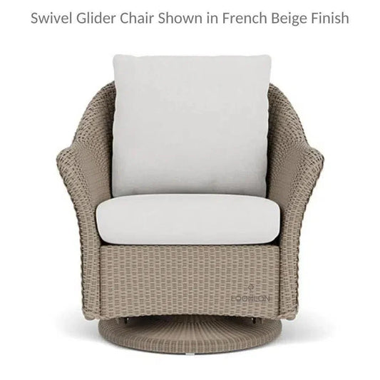 Weekend Retreat Swivel Lounge Chair with Ottoman