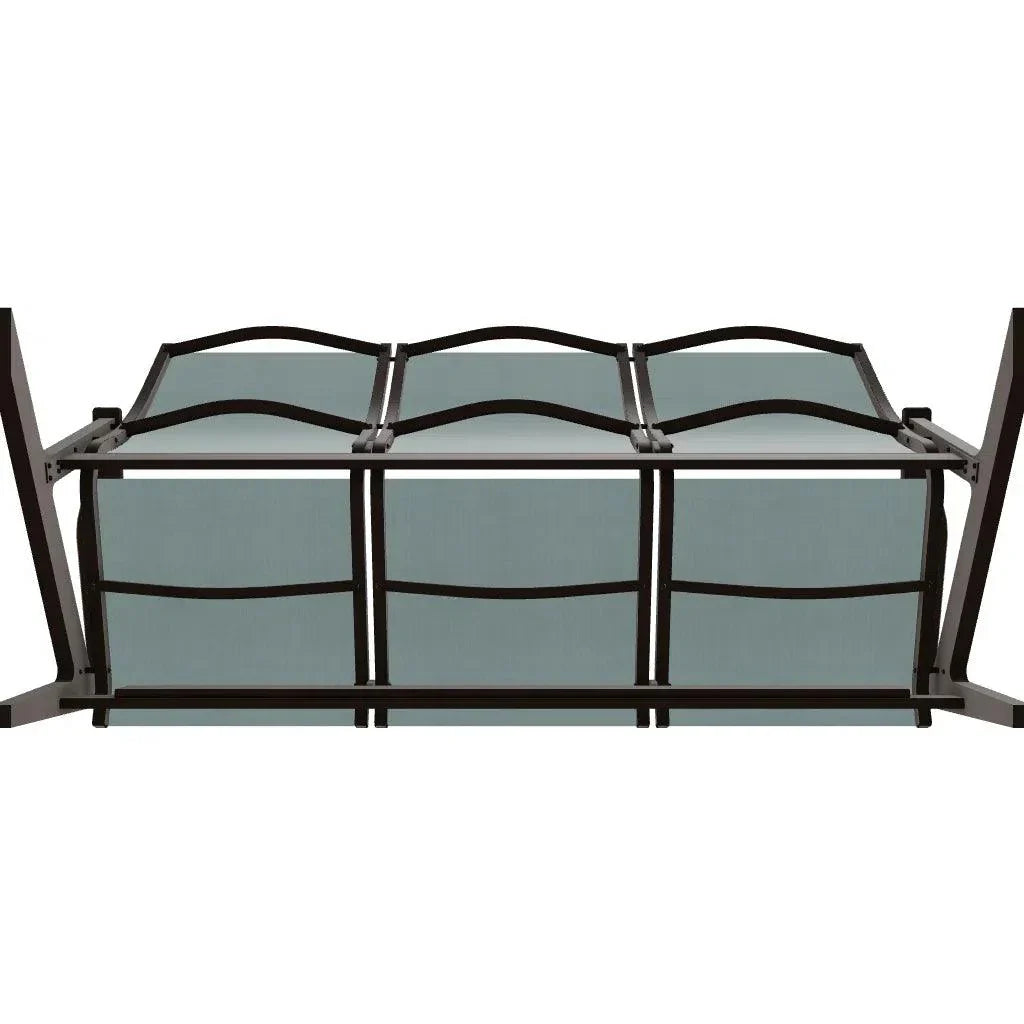 Wexler Sling Chat Height Three-Seat Outdoor Sofa