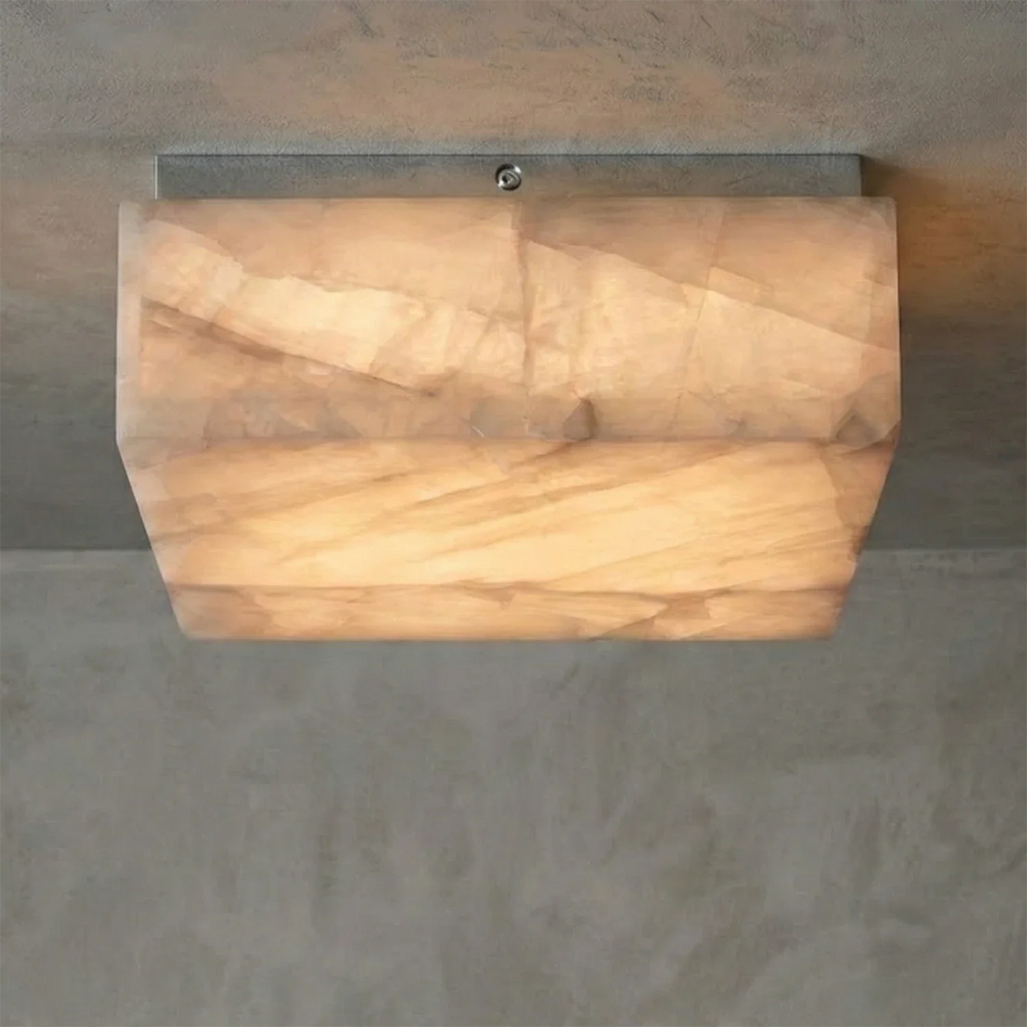 Alabaster Riviera Square Ceiling Lamp