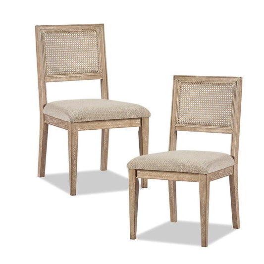 Ashbourne Cane Back Upholstered Dining Chair (Set of 2)