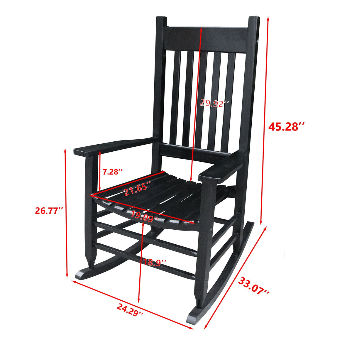 The Hawthorne Garden Porch Rocking Chair