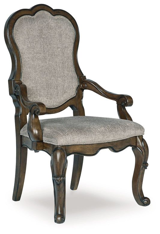 The Ashbourne Manor Upholstered Dining Armchairs (Set of 2)