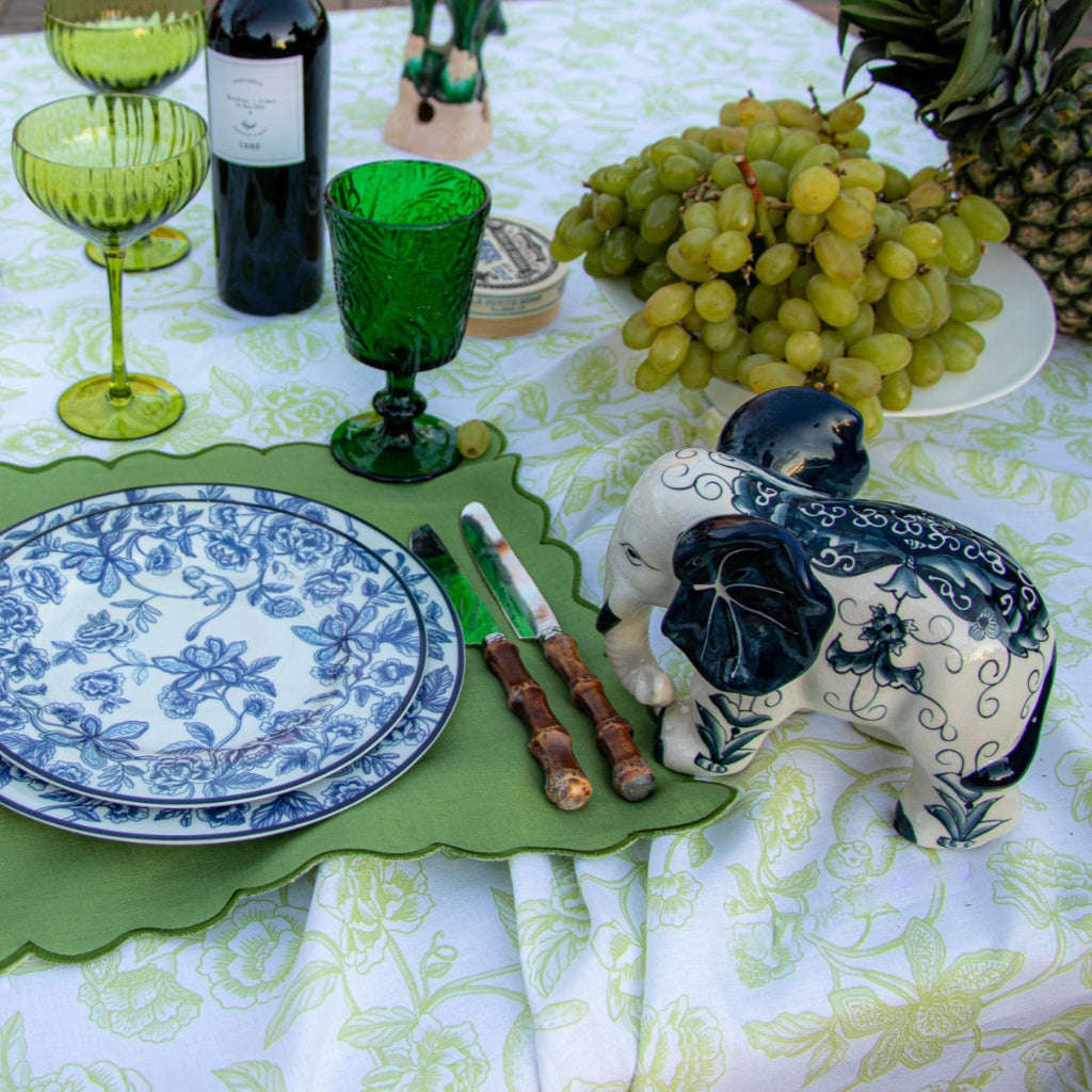 The Bombay Blue Dinner Plate — Set of 4 + 1 Bonus Plate