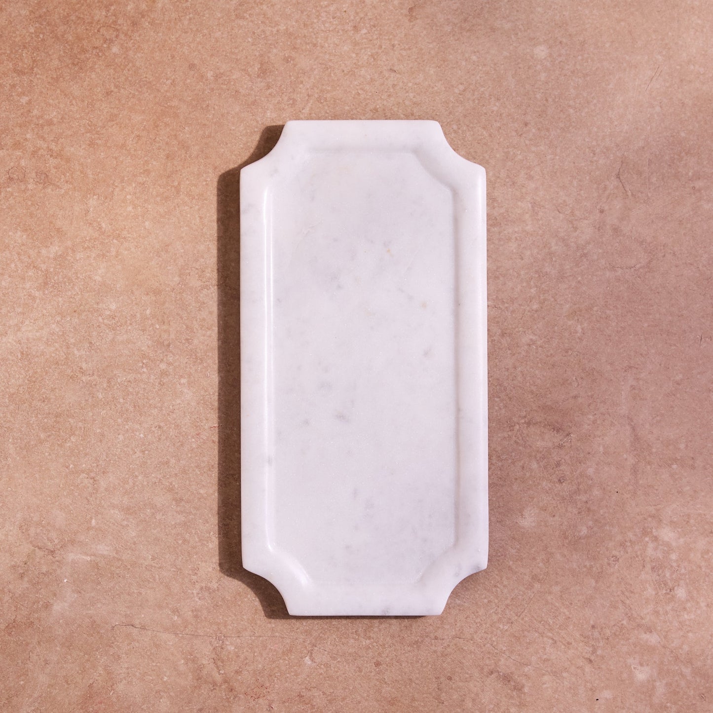 The Ashby White Marble Serving Board