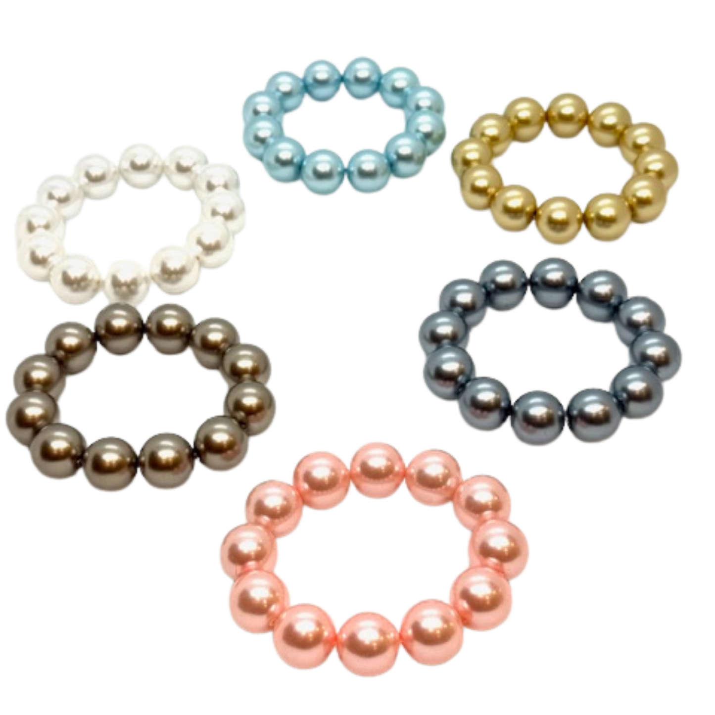 Taupe Bubble Pearl Bracelet