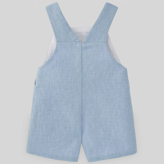 Paz Rodriguez Woven Newborn Short Blue