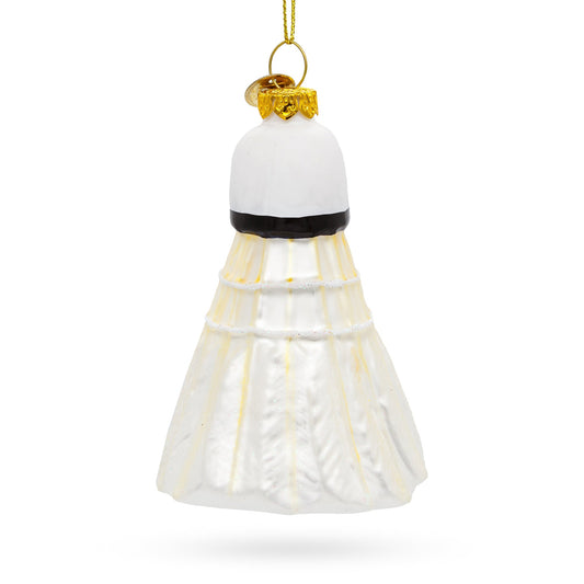 Badminton Shuttlecock Birdie Glass Christmas Ornament