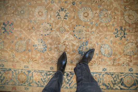 7x11 Antique Distressed Gold Wash Khoy Carpet