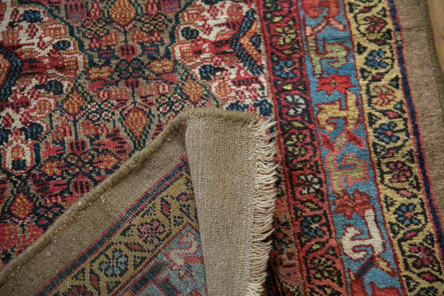 3x12.5 Antique Camel Hair Serab Rug Runner