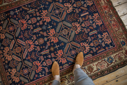 5x6 Antique Malayer Square Rug