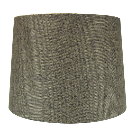 14"W 2 Light Swag Plug-In Pendant Chocolate Burlap with Diffuser White Cord