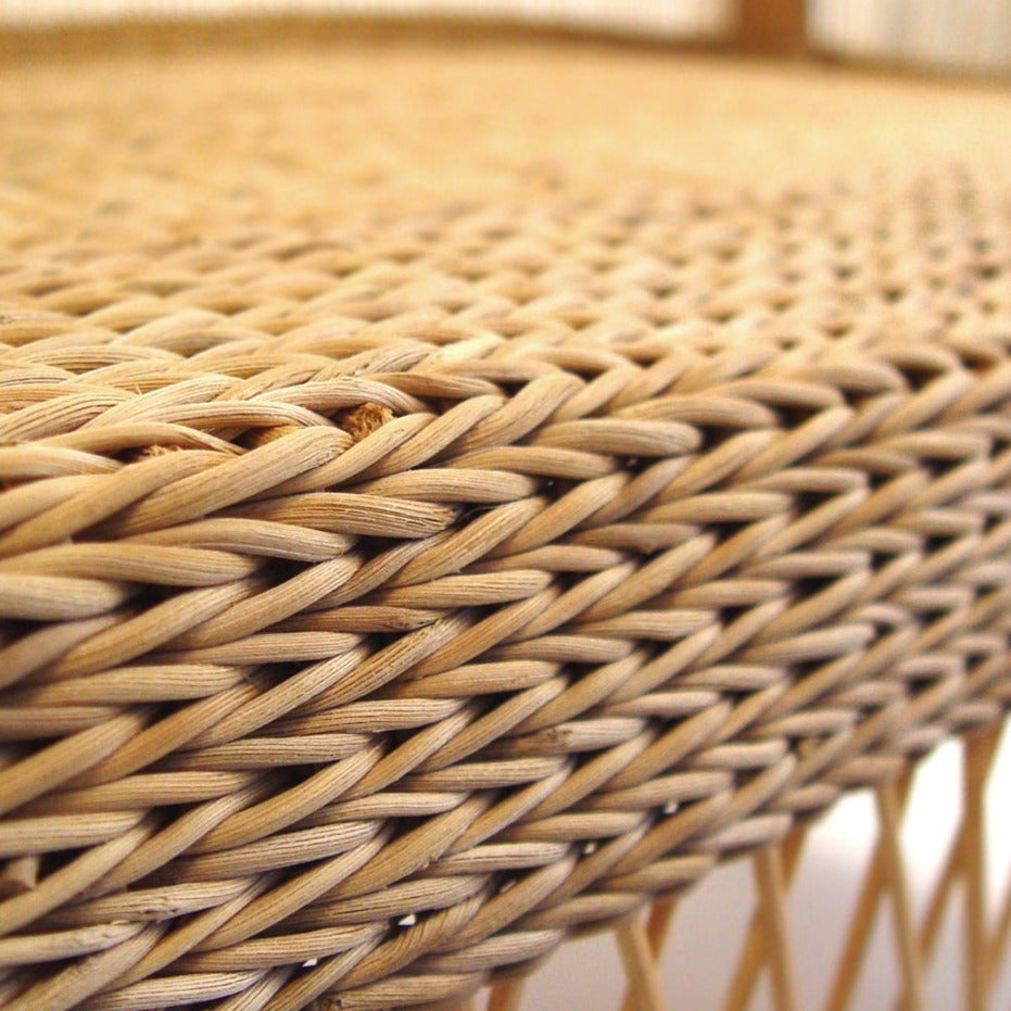 Handwoven Malawi Cane Lounge Chair